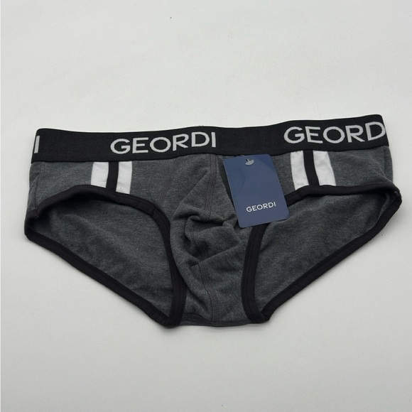 Geordi sport brief L Gray Stripes - Picture 1 of 6